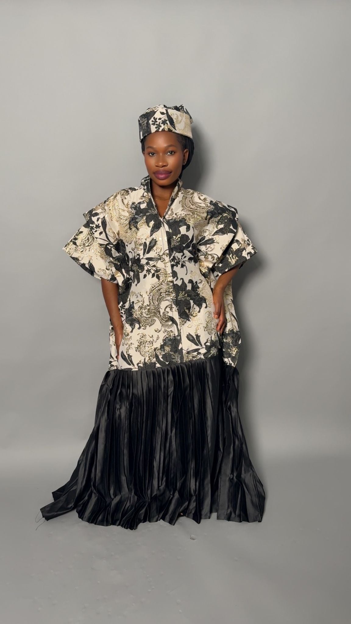 African Bubu – Black & Ivory Majesty Edition