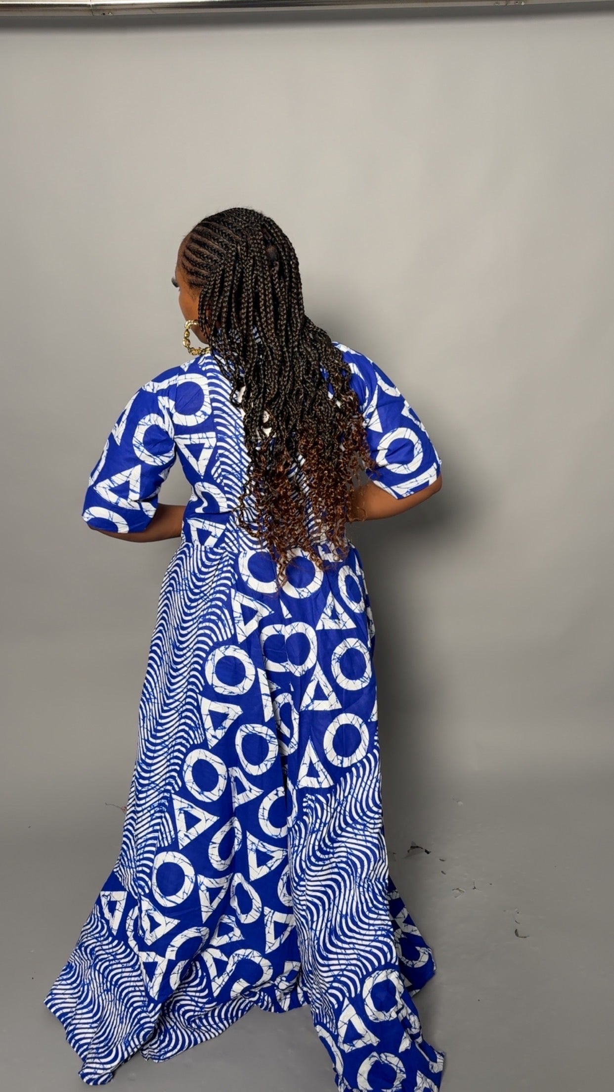 African Bubu – Ocean Blue Majesty