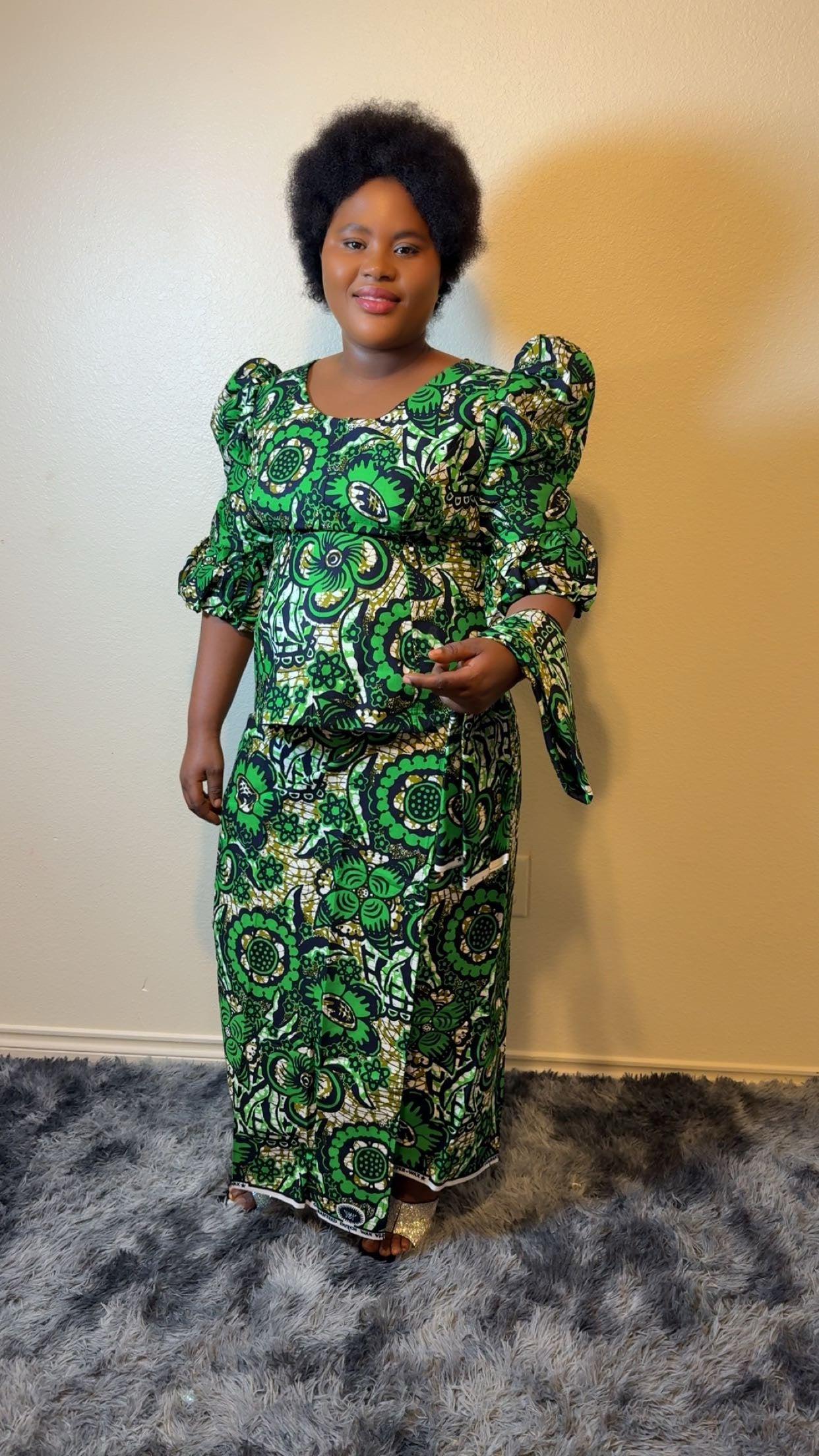 African Bubu – Green Garden Elegance