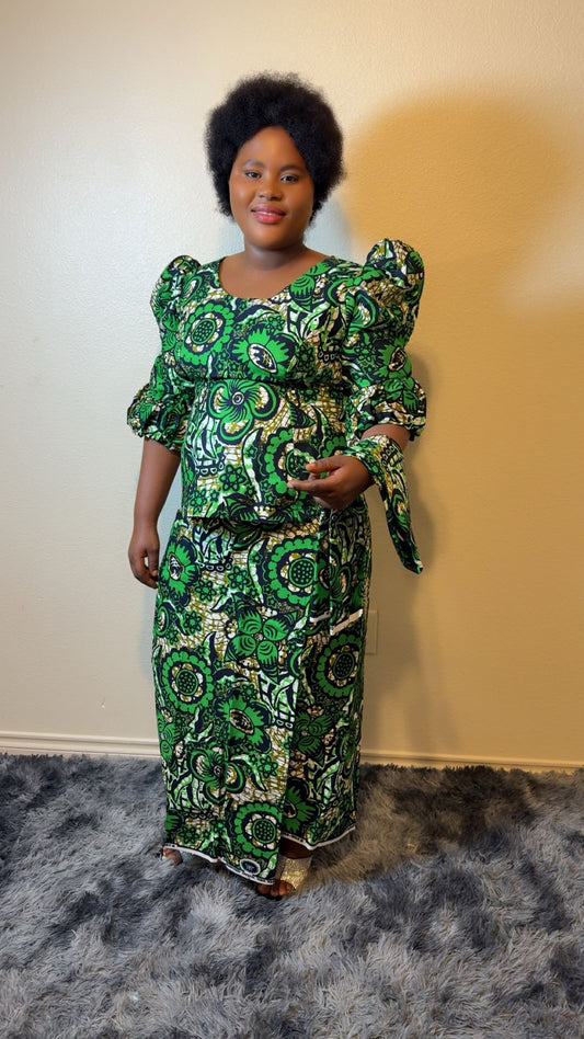 African Bubu – Green Garden Elegance