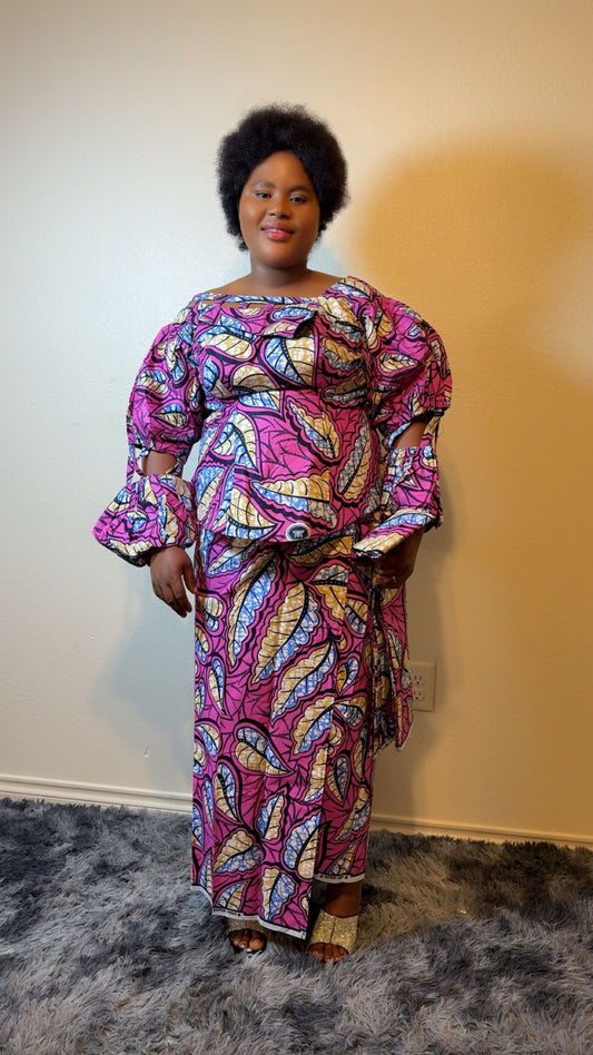 African Bubu – Pink Royal Grace