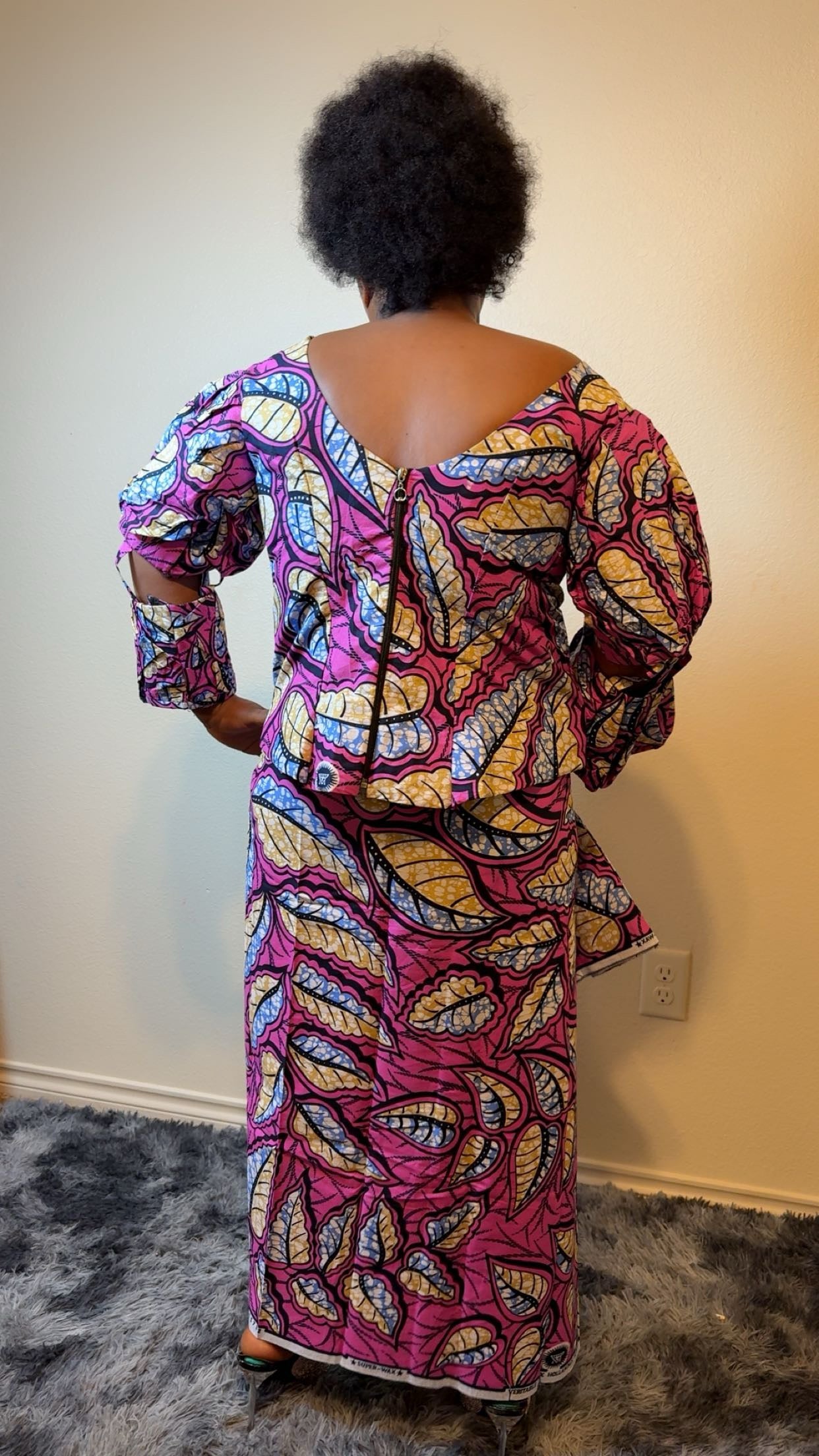 African Bubu – Pink Royal Grace