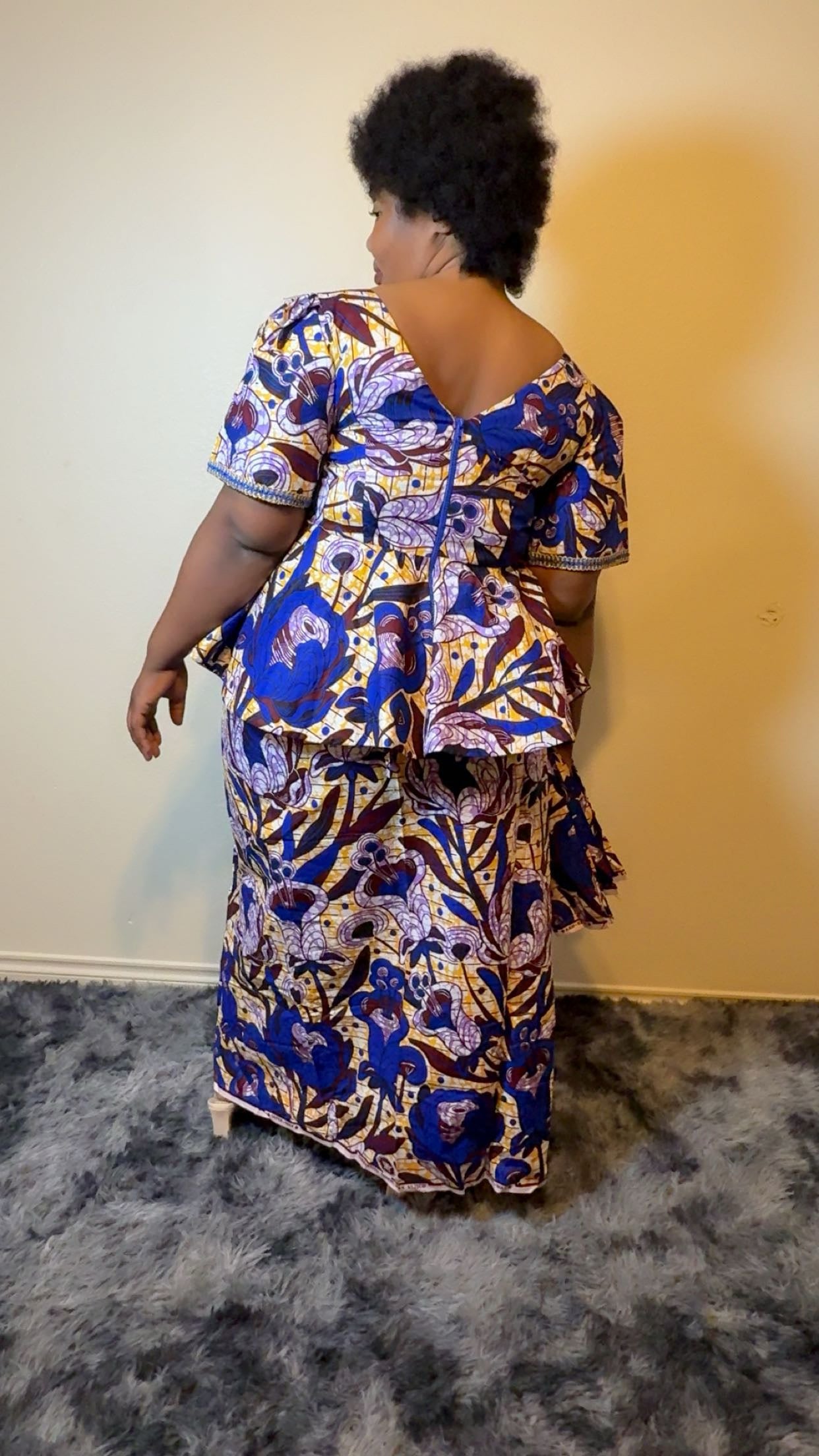 African Bubu – Royal Blue Harmony