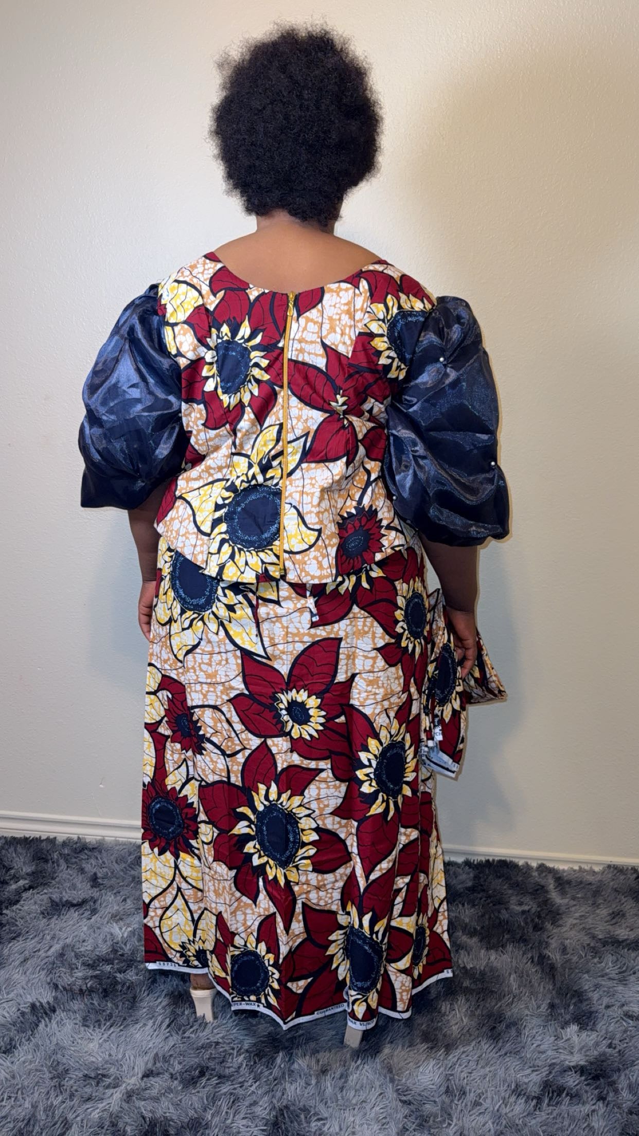 African Bubu – Royal Sunflower Grace