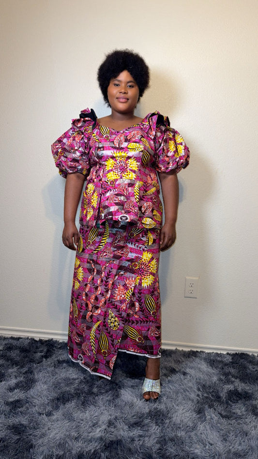 African Bubu – Royal Blossom Elegance