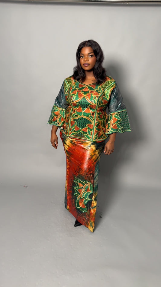 African Bubu – Sunset Garden Elegance