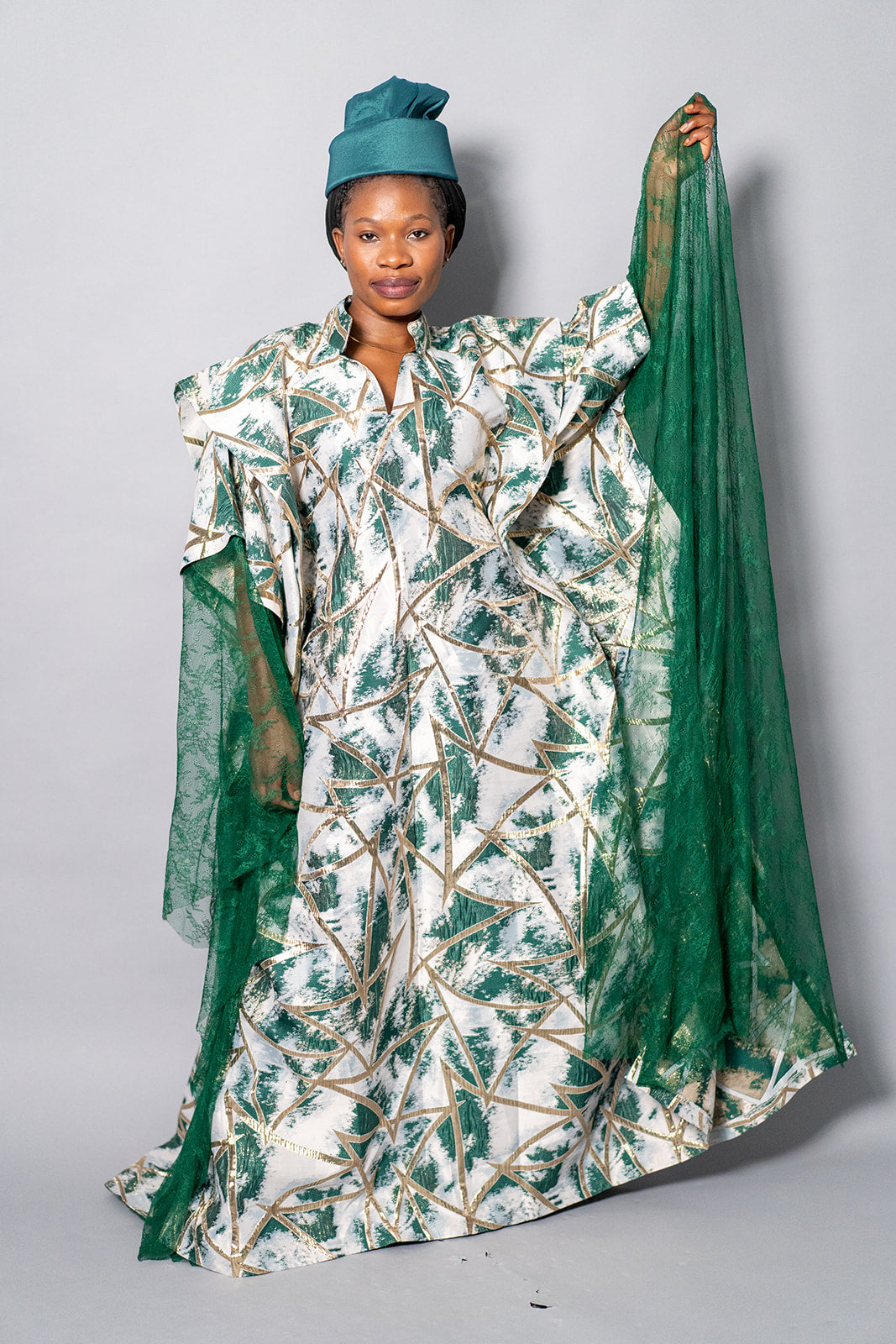 African Bubu – Emerald Elegance